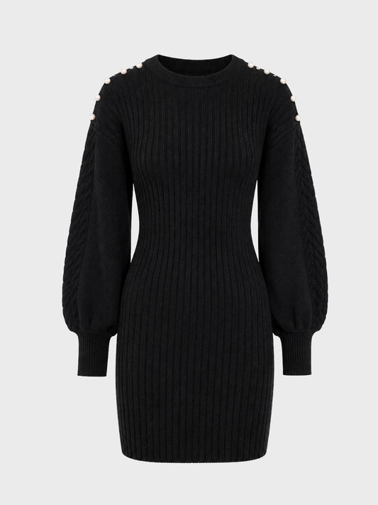 【SALE】【70％OFF】Back ribbon knit dress (eme10112)