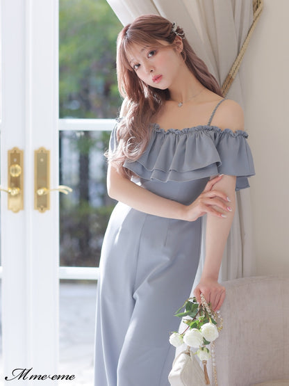 【SALE】Ruffle ribbon combineson (eme10407)