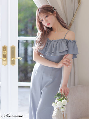 【SALE】Ruffle ribbon combineson (eme10407)