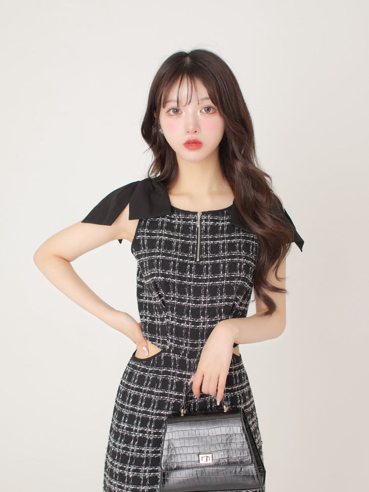 Lame tweed combinaison(eme10521)