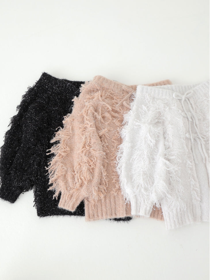 Fringe knit minionepiece(eme10534)