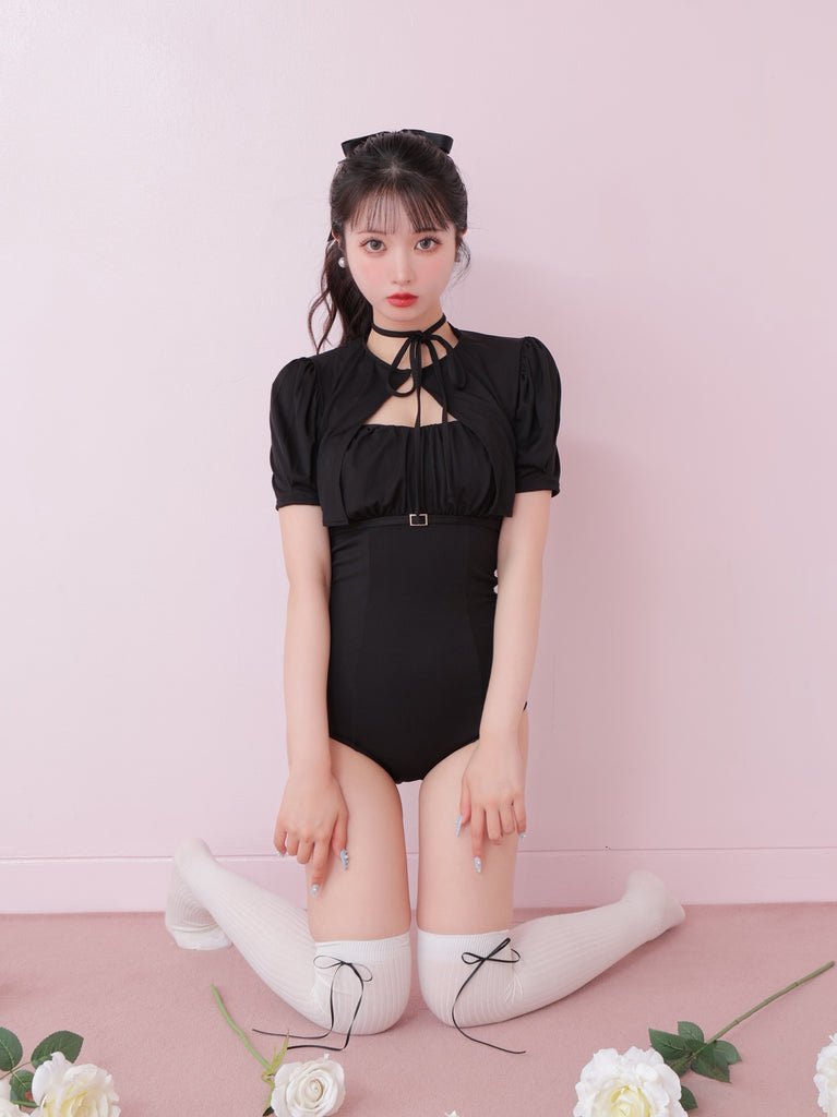 Back ribbon ensemble swimwear(eme10538)