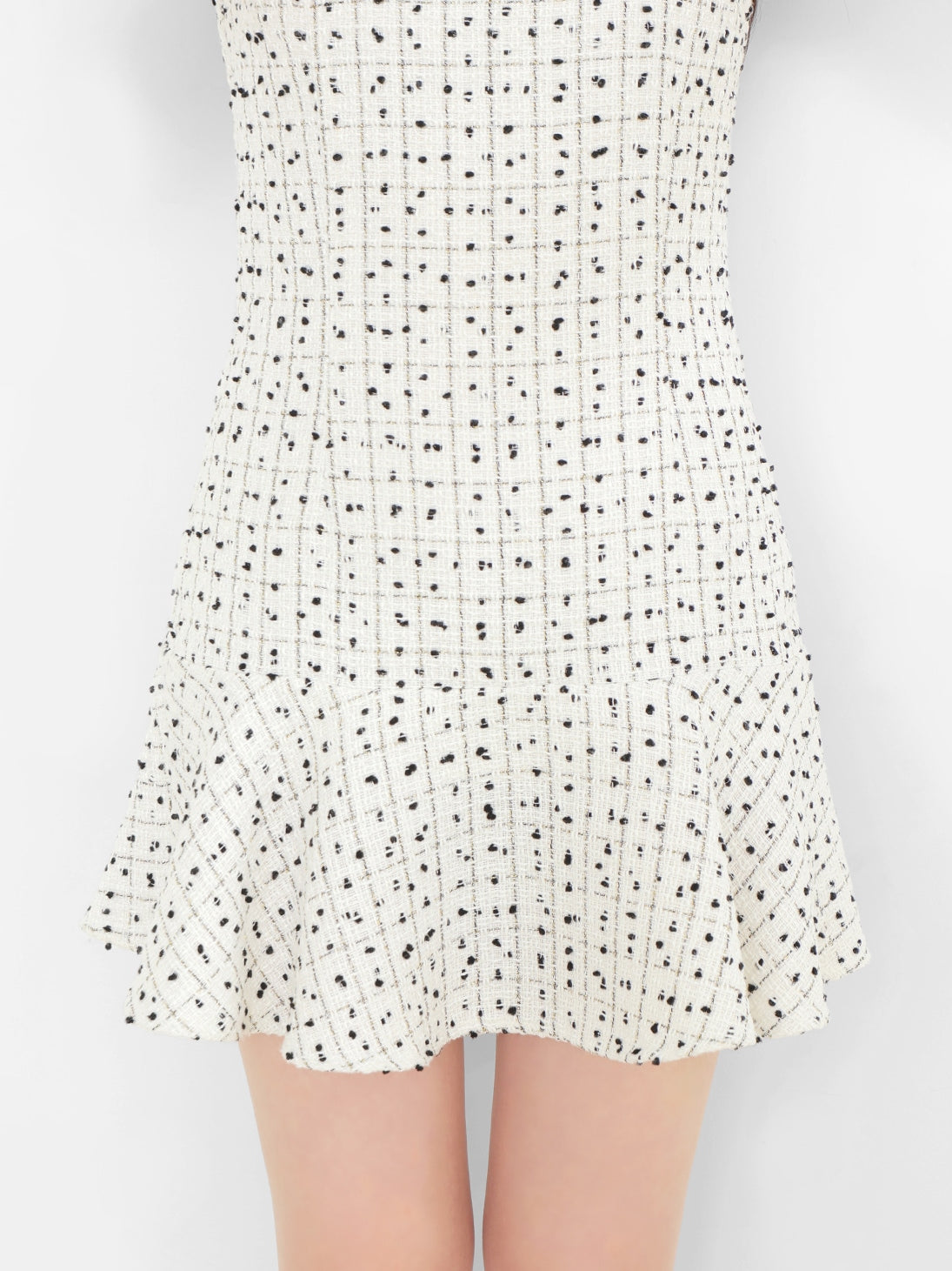 Check tweed mermaid mini onepiece(eme10545)