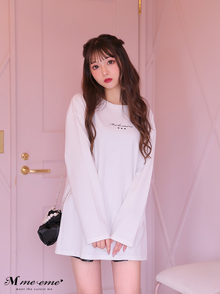 【SALE】Cutest embroidery ron t(eme10102)