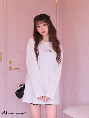 【SALE】Cutest embroidery ron t(eme10102)