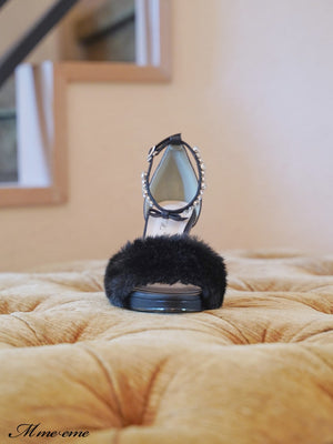 【SALE】Bijou fur sandals (eme10413)