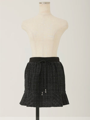 【SALE】Lame tweed mini skirt (eme10421)