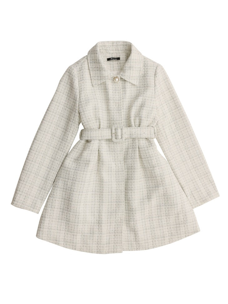 【SALE】Lame tweed fur coat (eme10508)