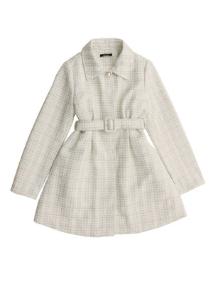 【SALE】Lame tweed fur coat (eme10508)