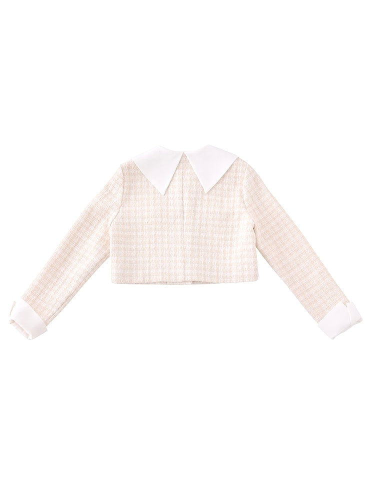 【SALE】Sweet spring tweed jacket (eme10337)