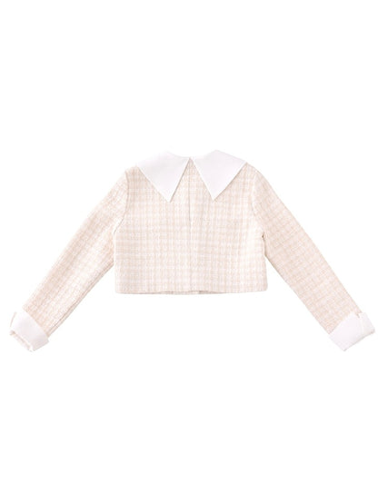 【SALE】Sweet spring tweed jacket (eme10337)