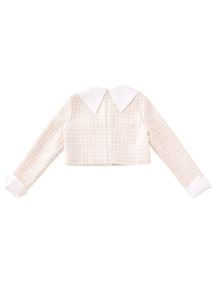 【SALE】Sweet spring tweed jacket (eme10337)