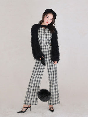 Lame tweed combinaison(eme10521)