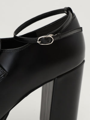 Studs leather loafer(eme10606)