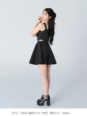 Taffeta ribbon mini onepiece(eme10531)