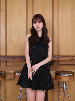 Flower tulle mini onepiece(eme10700)