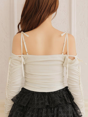 Ribbon ribbed knit(eme10773)