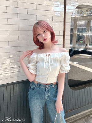 【SALE】Volume ruffle blouse (eme10304)