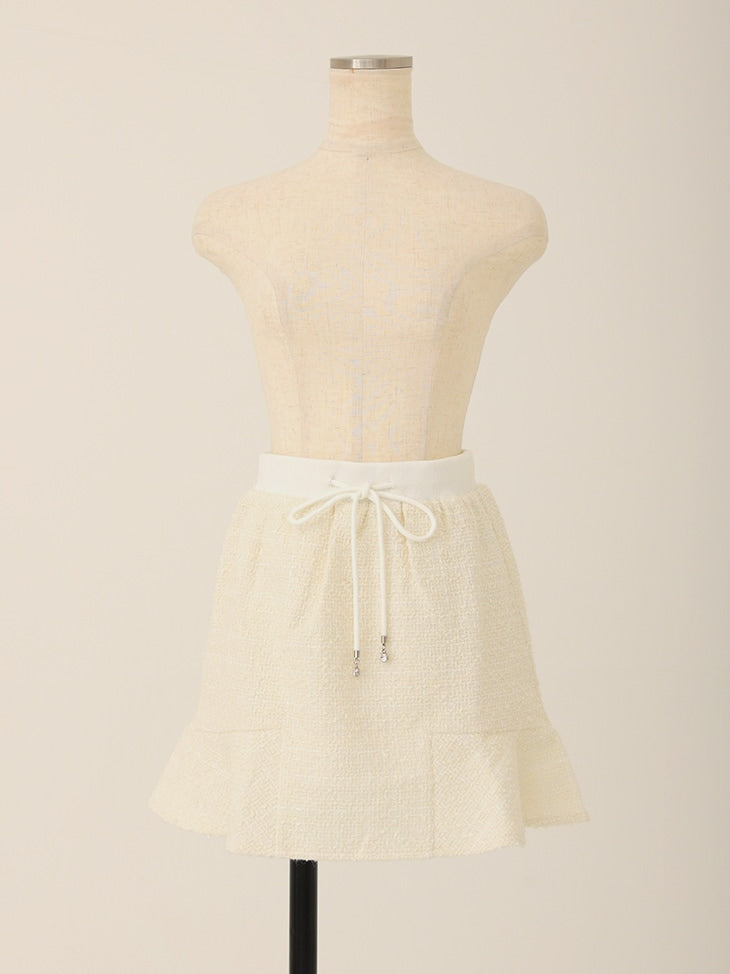 【SALE】Lame tweed mini skirt (eme10421)