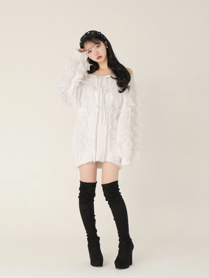 Fringe knit minionepiece(eme10534)