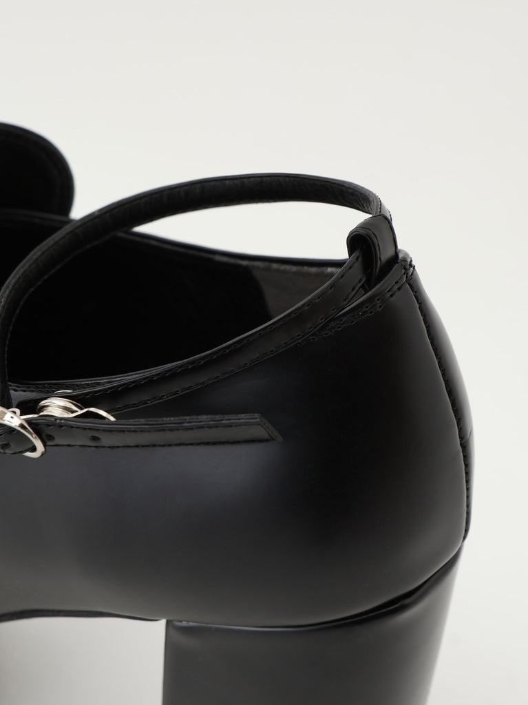 Studs leather loafer(eme10606)