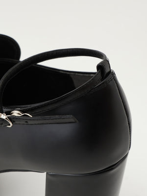 Studs leather loafer(eme10606)