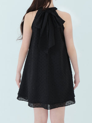 Helter neck ribbon mini onepiece(eme10537)