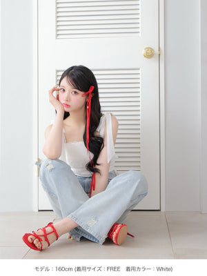 Cropped lace cami sole(eme10474)