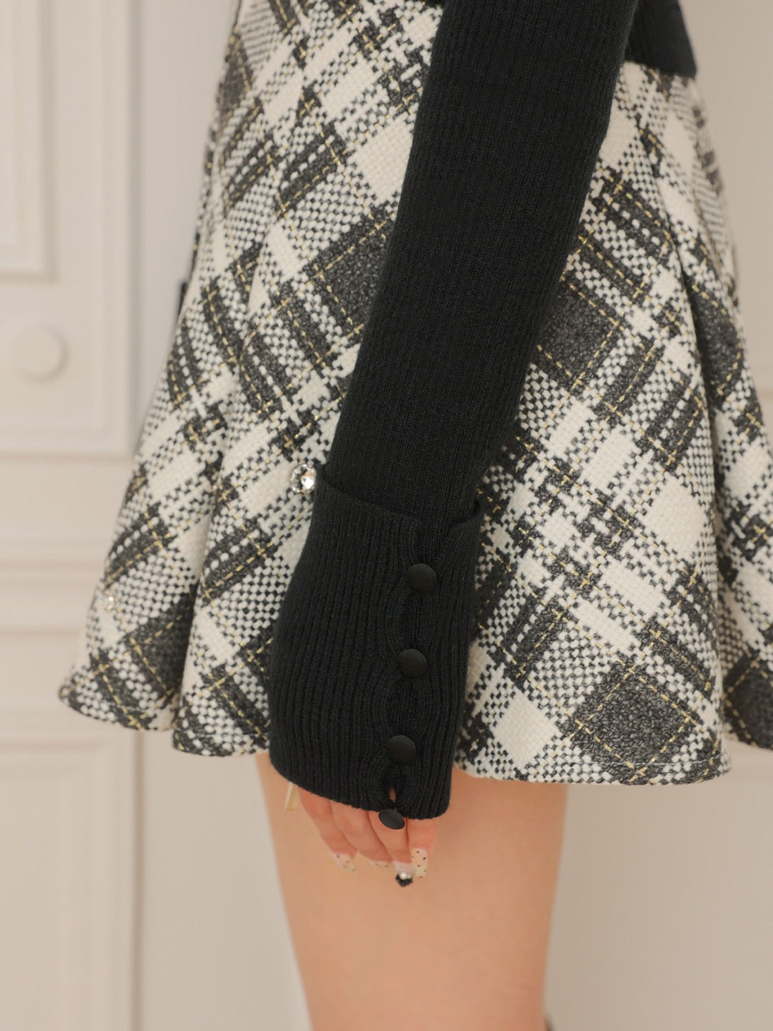 エムミーエメDecollete ribbon off-shoulder knit Decollete ribbon off shoulder knit tops(eme10371) – M me eme