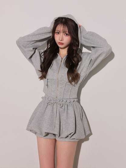 model：160cm　(size：F　color：Gray)