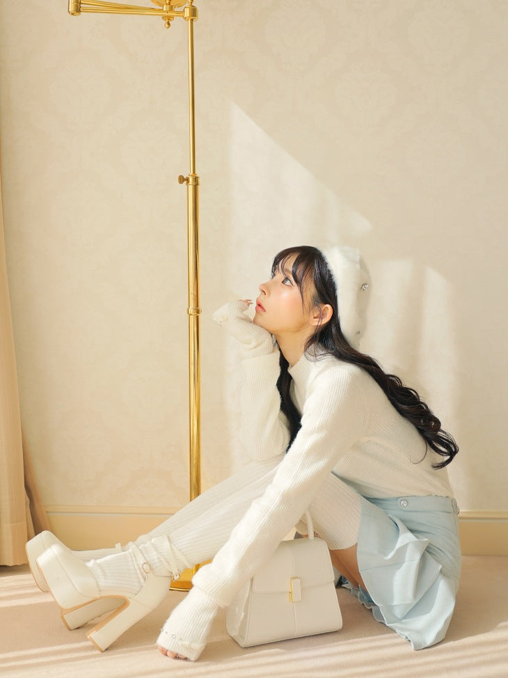 【SALE】Pearl heel pumps (eme10288)