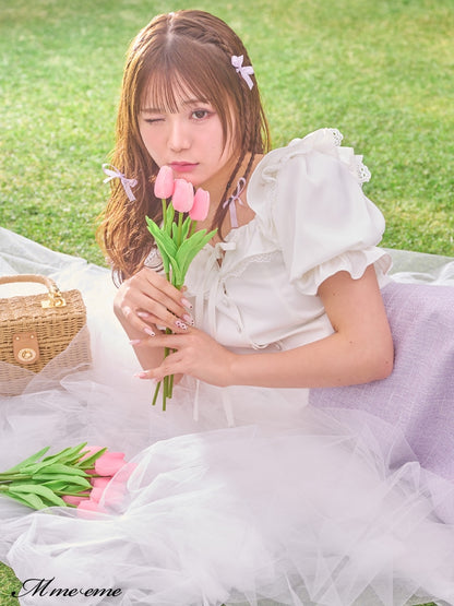 【SALE】Volume ruffle blouse (eme10304)