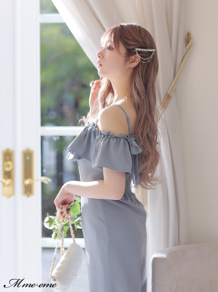 【SALE】Ruffle ribbon combineson (eme10407)
