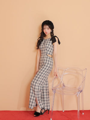 Lame tweed combinaison(eme10521)