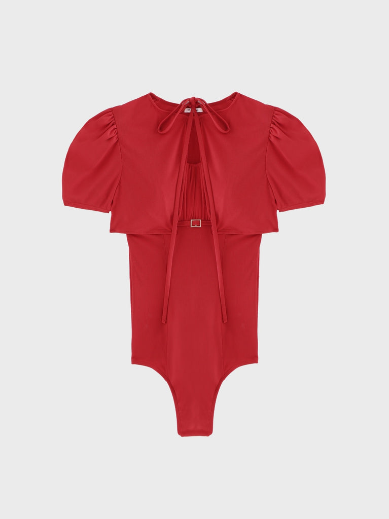 Back ribbon ensemble swimwear(eme10538)