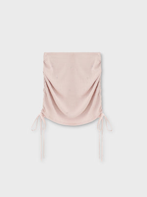 Side ribbon drost bijou mini skirt(eme10703)