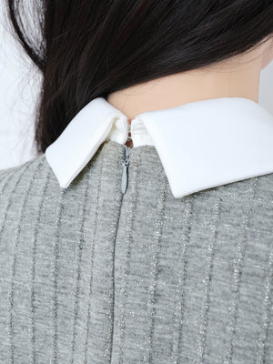 Bijou collar ribbon mini onepiece(eme10518)