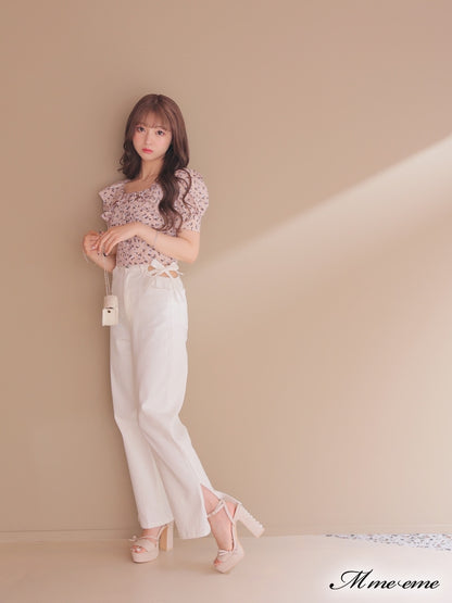 【SALE】Feminine flower print tops (eme10242)