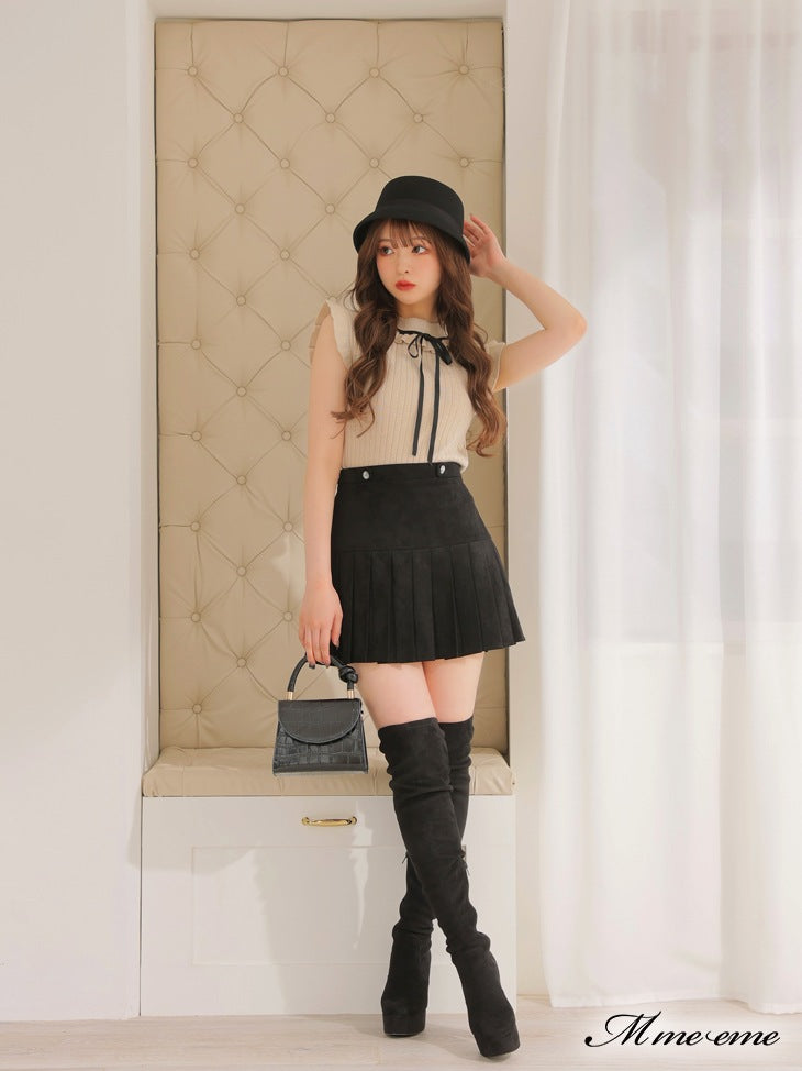 【SALE】Maid-like sleeveless knit (eme10232)