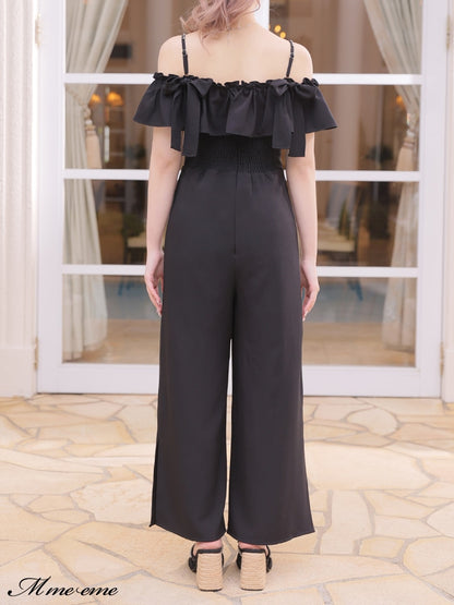 【SALE】Ruffle ribbon combineson (eme10407)