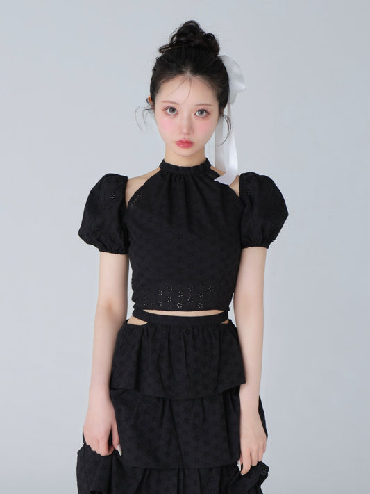 model：160cm　(size：F　color：Black)