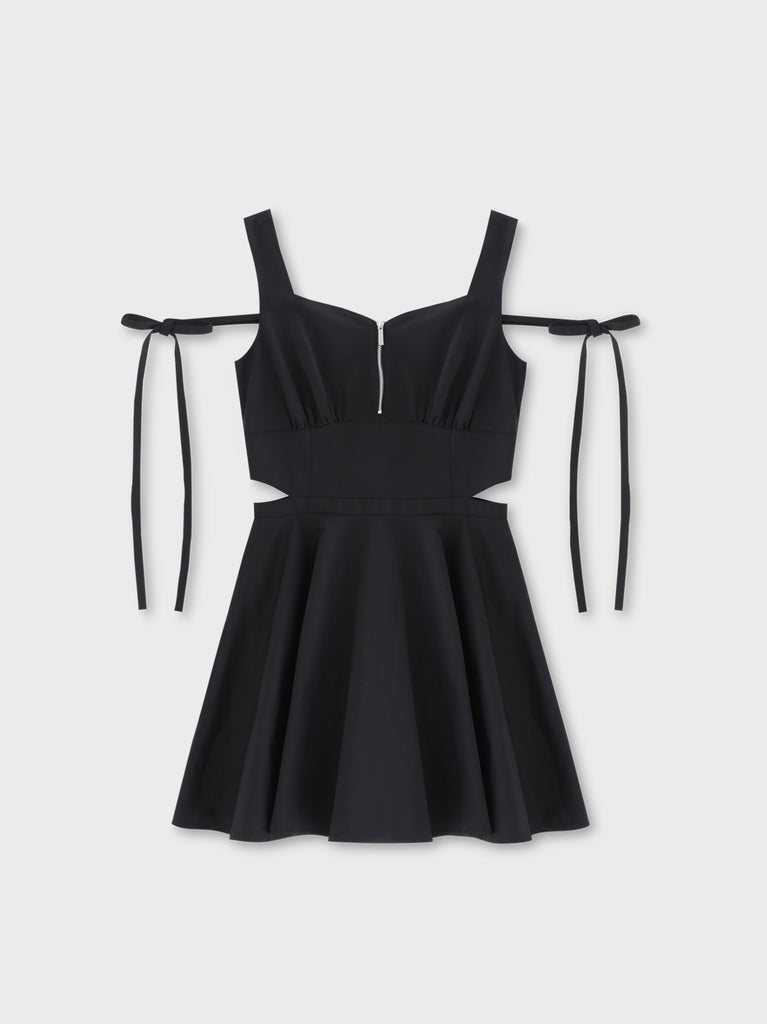 Taffeta ribbon mini onepiece(eme10531)