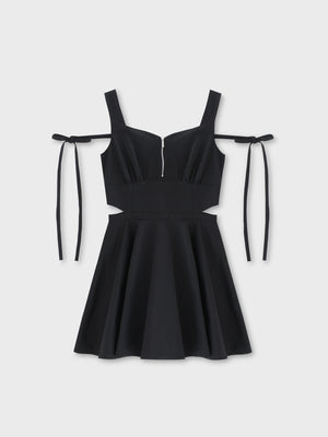 Taffeta ribbon mini onepiece(eme10531)