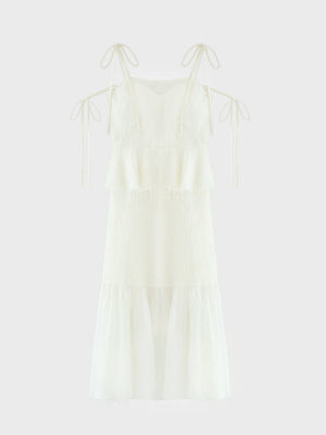 Lame fringe jacquard onepiece(eme10478)