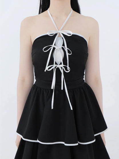 Sweat tiered long onepiece(eme10605)