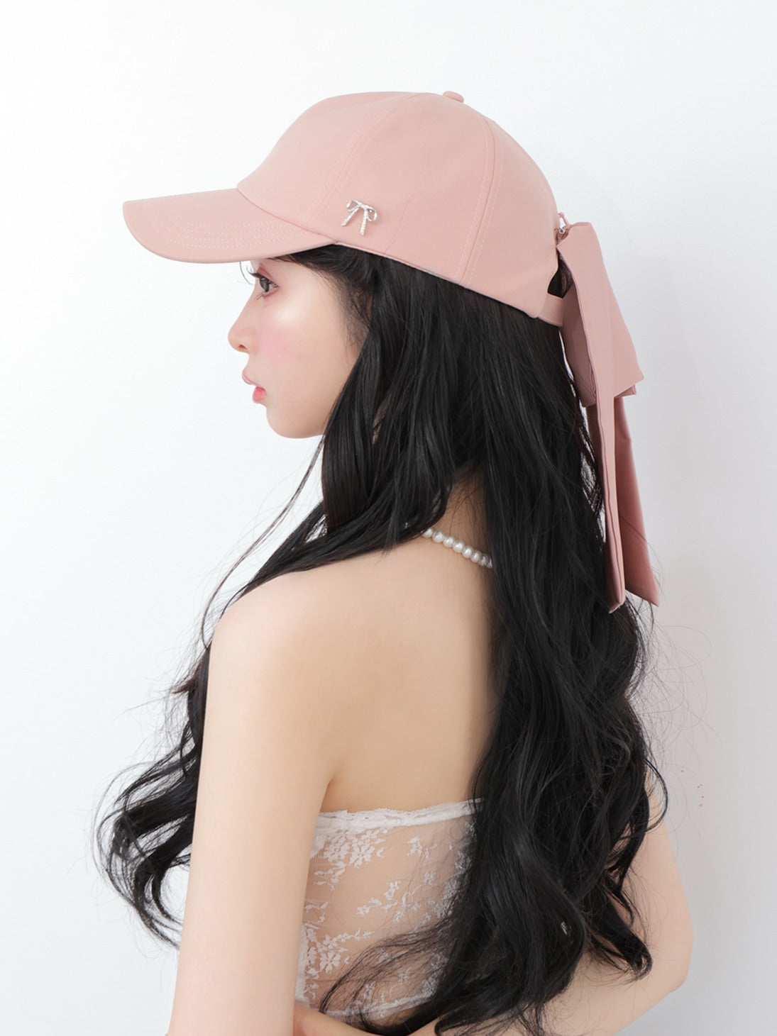 3way ribbon cap(eme10544)