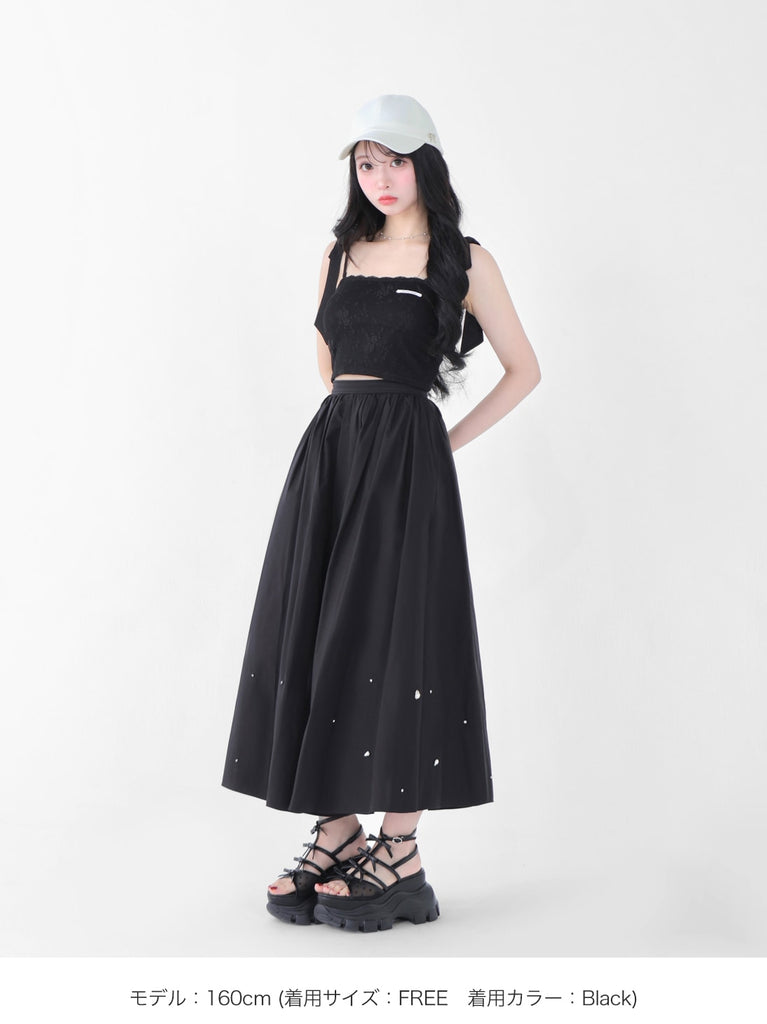 Cropped lace cami sole(eme10474)