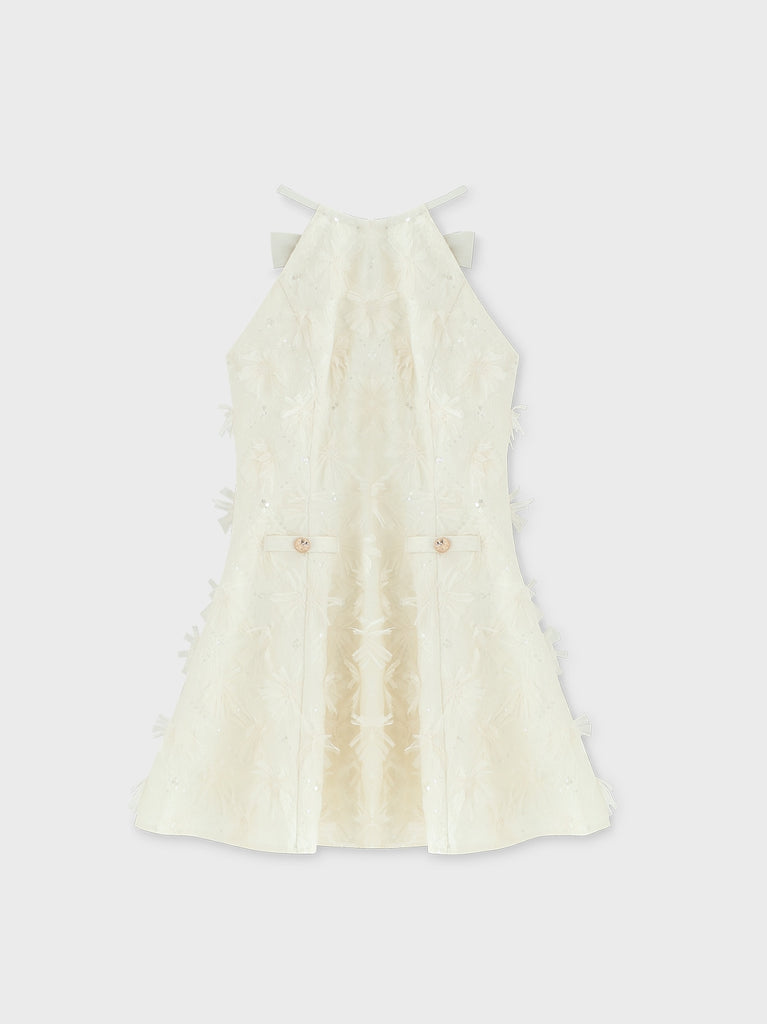 Flower tulle mini onepiece(eme10700)