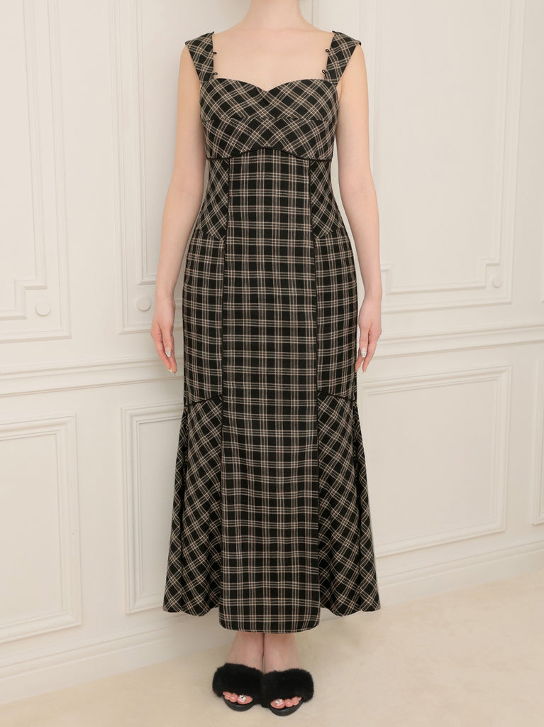 Fur sleeve mermaid onepiece(eme10718)