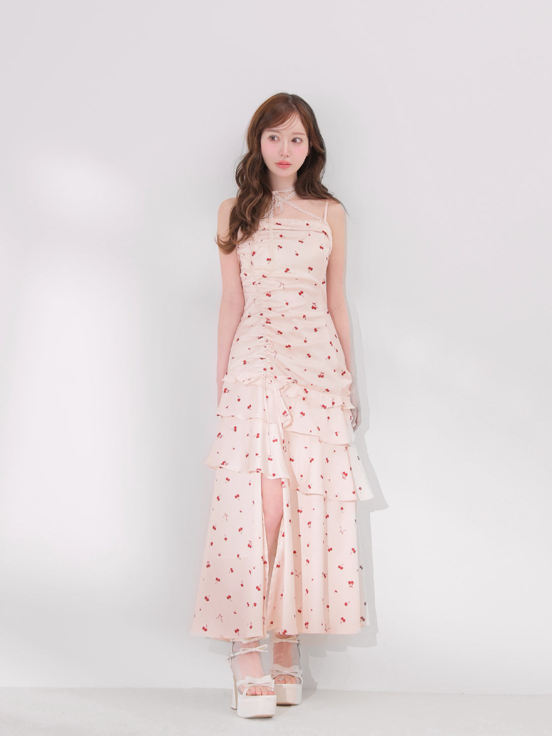 model：162cm　(size：F　color：Pink)